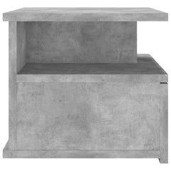 vidaXL Floating Nightstand Concrete Grey 40x31x27cm Engineered Wood 5