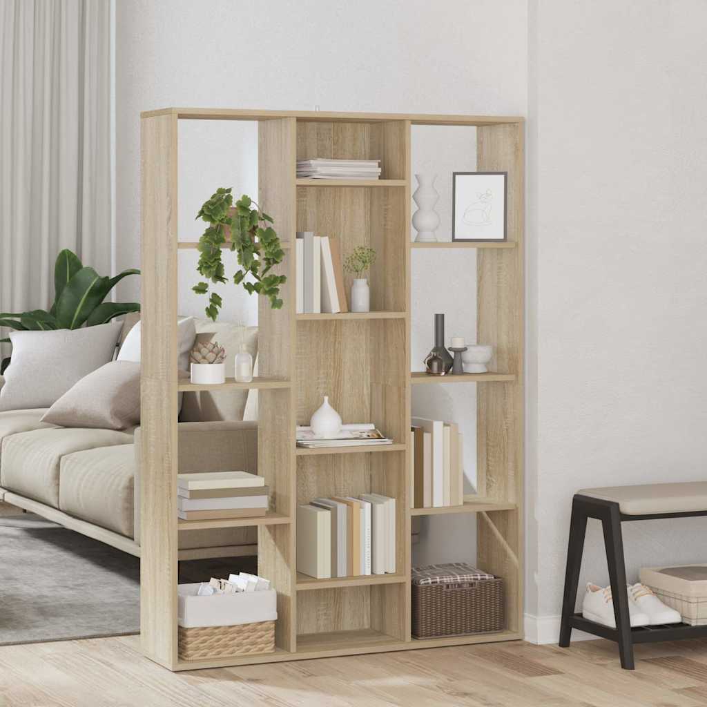 Room Divider/Book Cabinet 100x24x140 cm Sonoma oak