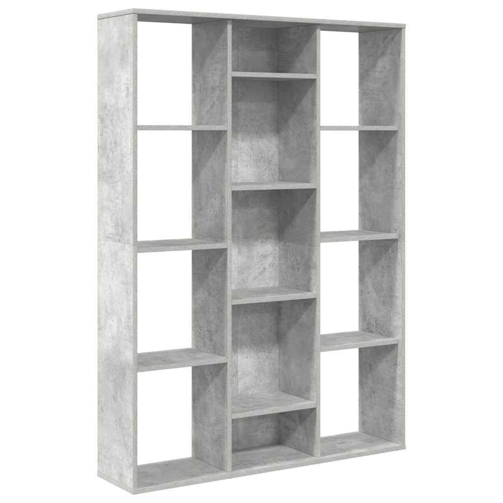 Room Divider/Book Cabinet 100x24x140 cm Concrete grey