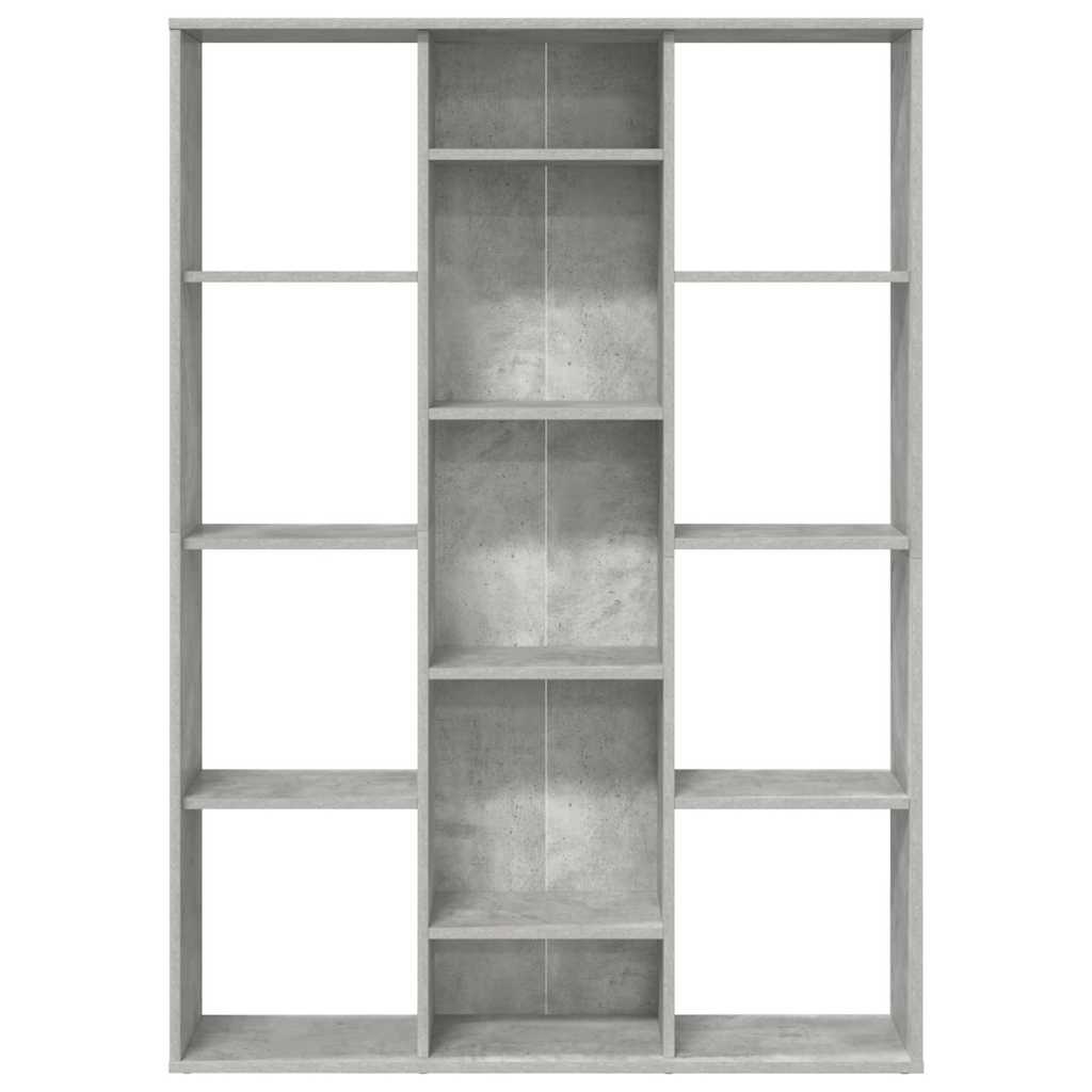 Room Divider/Book Cabinet 100x24x140 cm Concrete grey