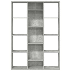 Room Divider/Book Cabinet 100x24x140 cm Concrete grey
