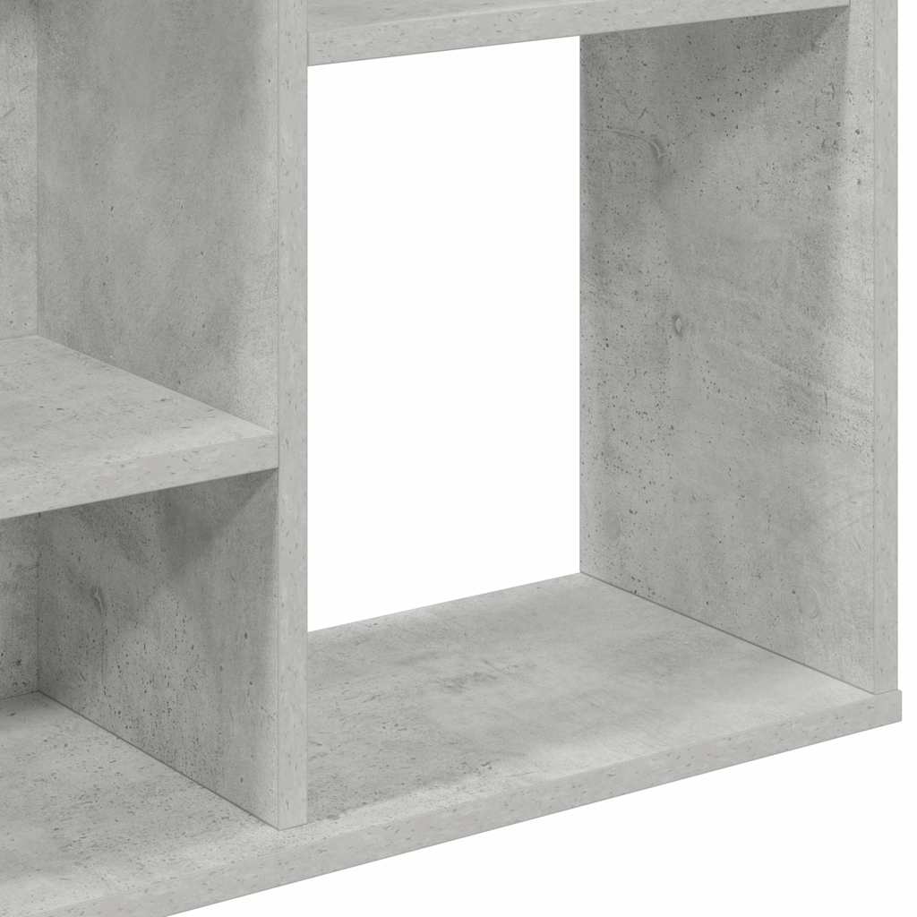 Room Divider/Book Cabinet 100x24x140 cm Concrete grey