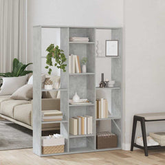 Room Divider/Book Cabinet 100x24x140 cm Concrete grey