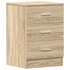 vidaXL Bedside Cabinet | Sonoma Oak | Engineered Wood | Smooth Sliding 2