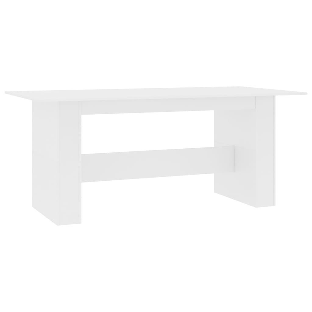 vidaXL Dining Table White 180x90x76 cm Engineered Wood 2