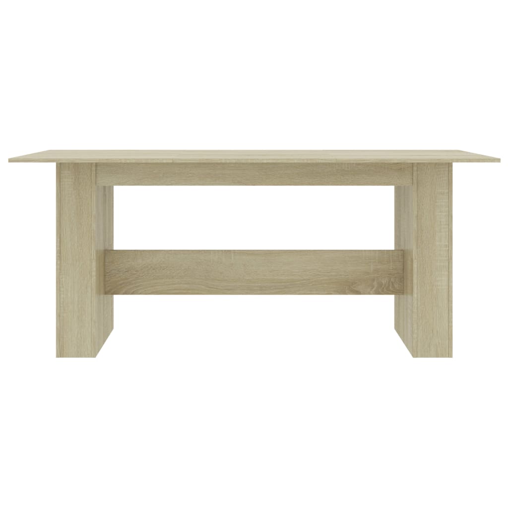 vidaXL Dining Table Sonoma Oak 180x90x76 cm Engineered Wood 4