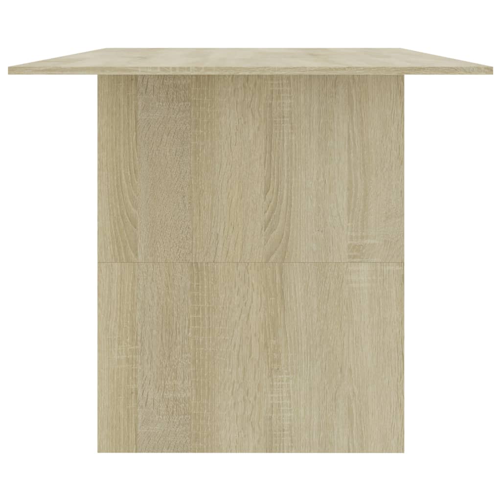 vidaXL Dining Table Sonoma Oak 180x90x76 cm Engineered Wood 5