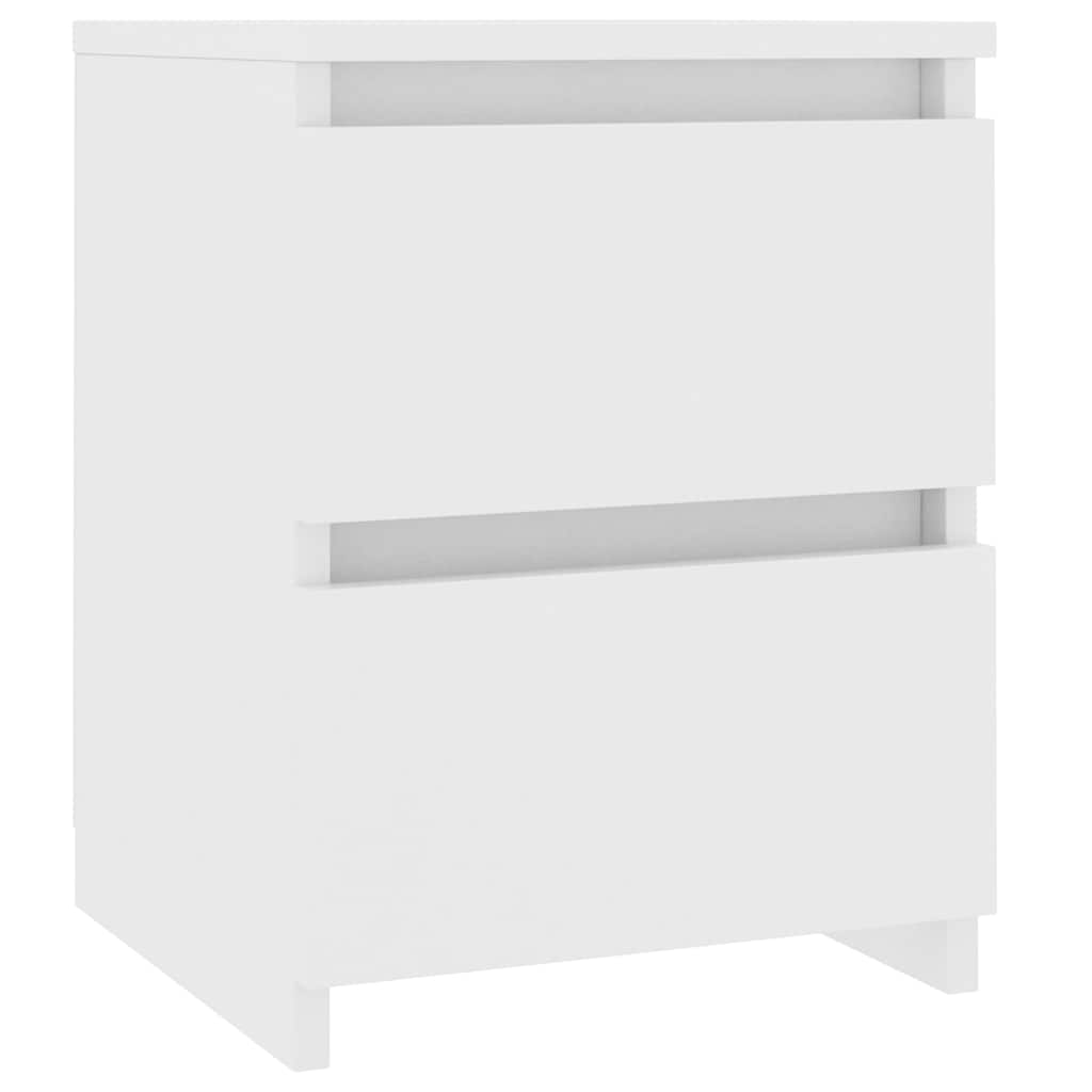 800513 vidaXL Bedside Cabinet White 30x30x40 cm Engineered Wood 2