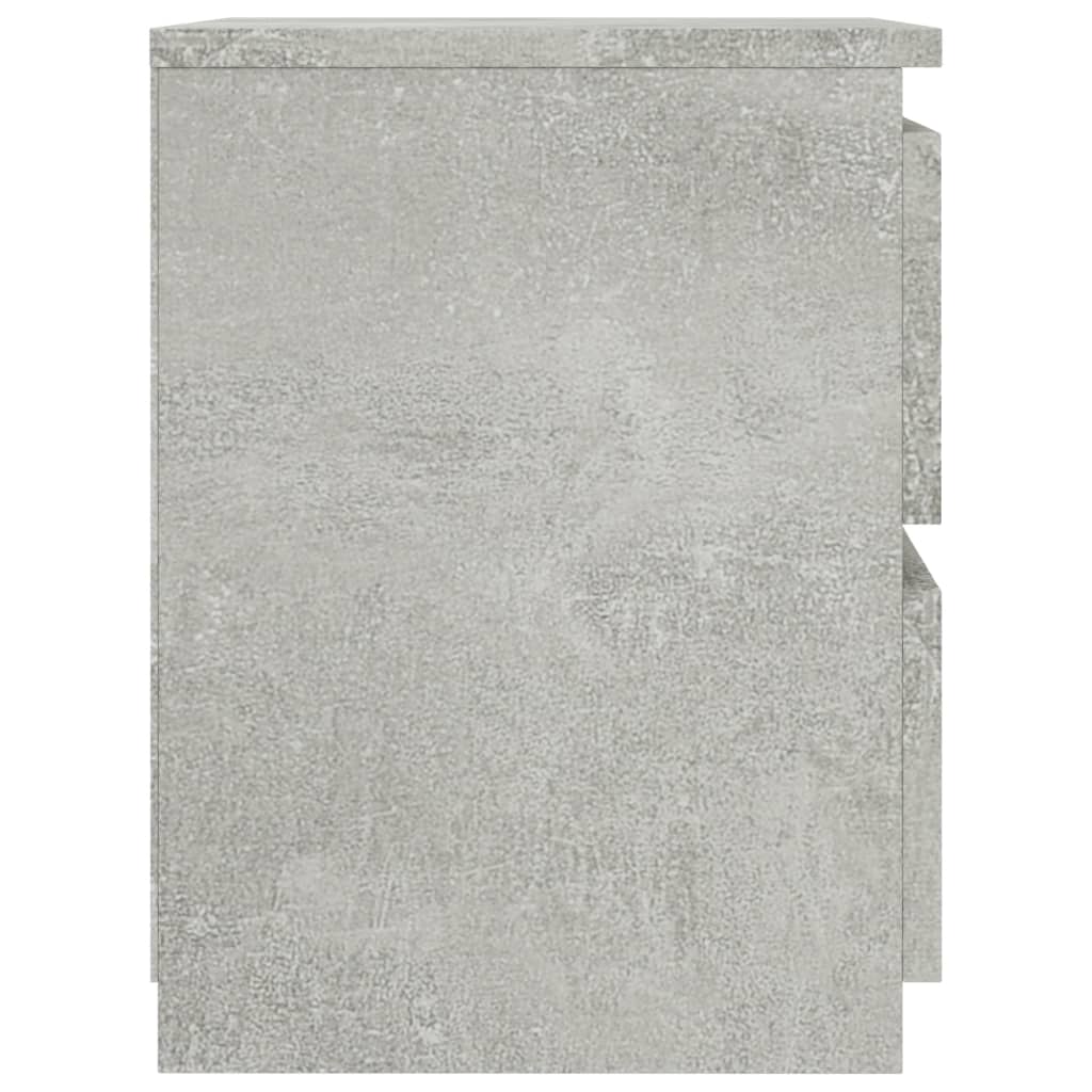 800521 vidaXL Bedside Cabinet Concrete Grey 30x30x40 cm Engineered Wood 4