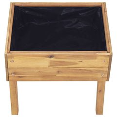vidaXL Garden Planter | Natural wood colour | Solid Acacia wood with PVC foil 5