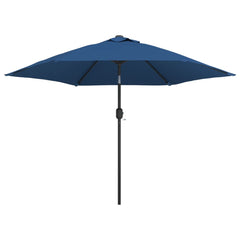 vidaXL Garden Parasol with Metal Pole 300 cm Azure 2