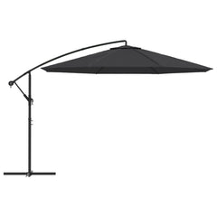 vidaXL Cantilever Garden Parasol with Aluminium Pole 350 cm Black 3