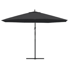vidaXL Cantilever Garden Parasol with Aluminium Pole 350 cm Black 5