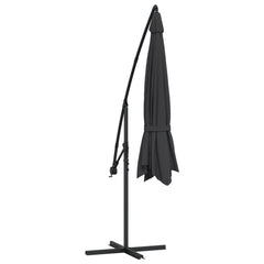 vidaXL Cantilever Garden Parasol with Aluminium Pole 350 cm Black 6
