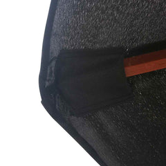 vidaXL Garden Parasol with Wooden Pole 350 cm Black 5