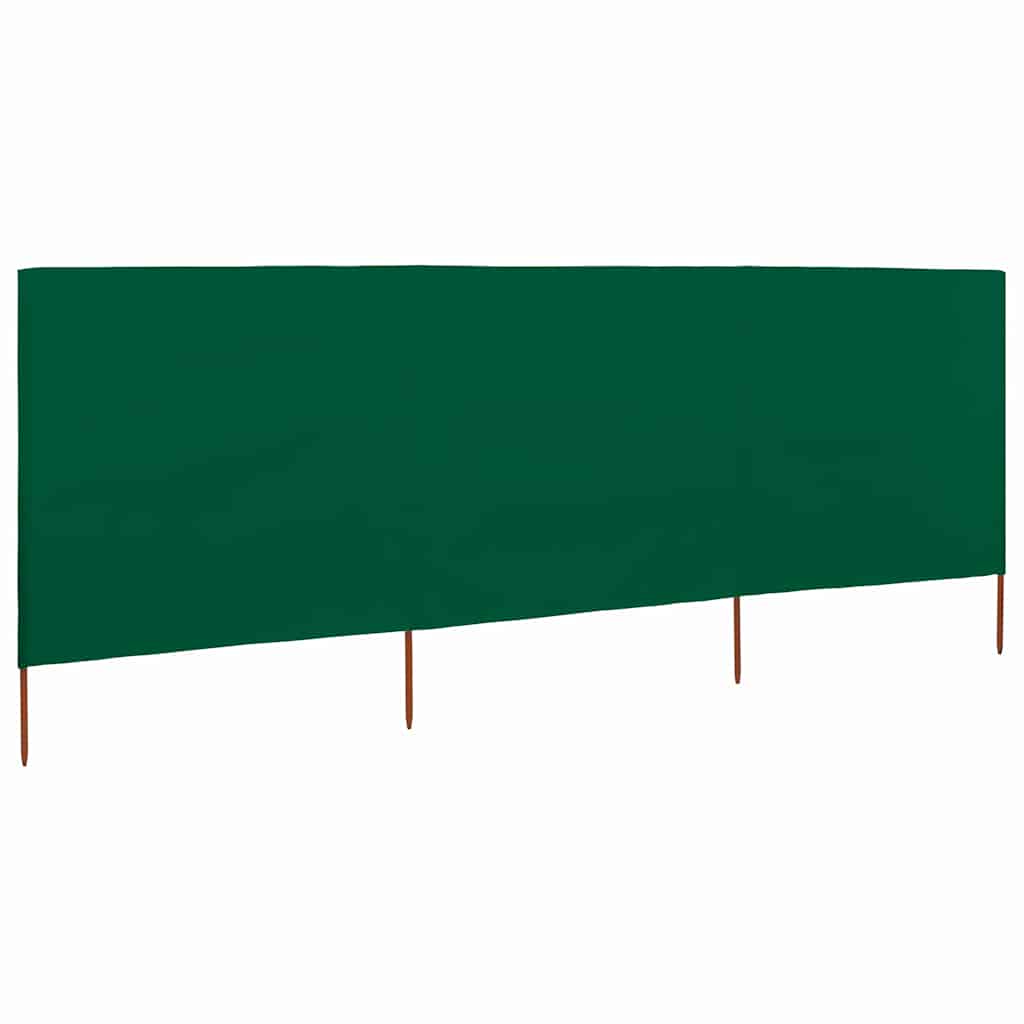 vidaXL Wind Screen | Green | Non-woven fabric (100% polyester), wood | 400x80 cm 2