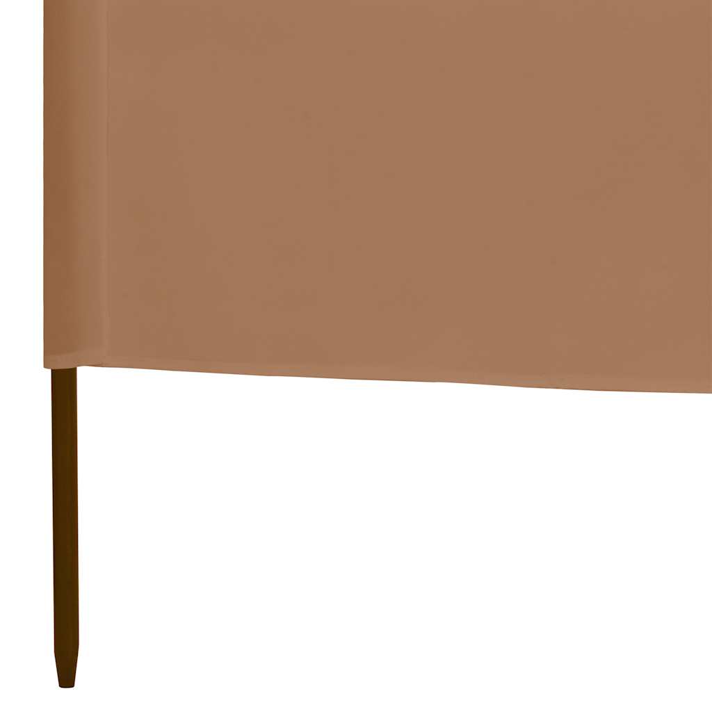 vidaXL Wind Screen | Taupe | Non-woven fabric (100% polyester), wood 5