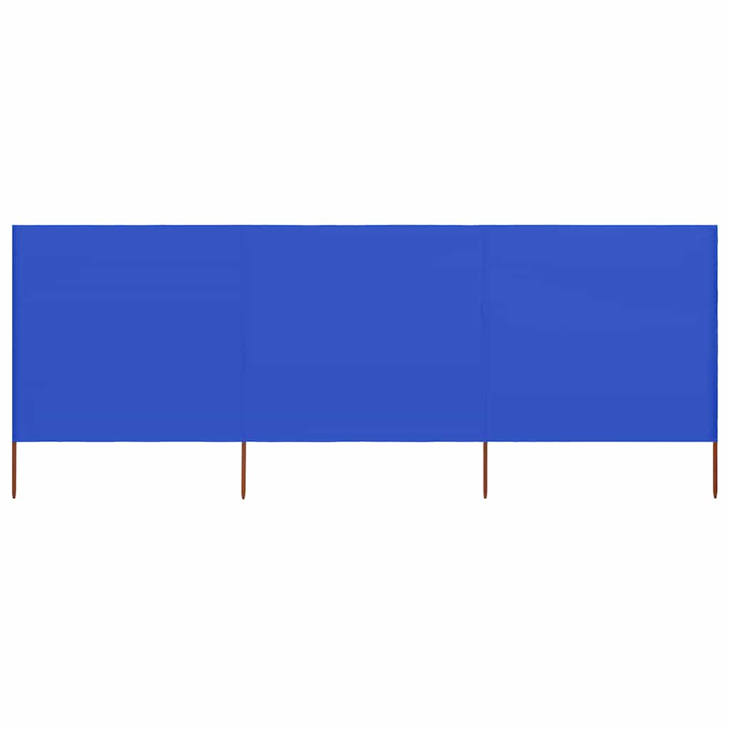 vidaXL Wind Screen | Azure Blue | Non-woven fabric, Wood | 400x120 cm 1