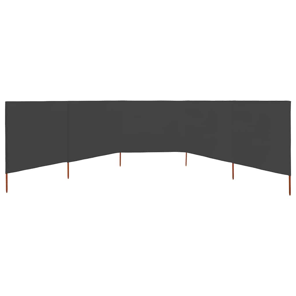 vidaXL Wind Screen | Anthracite | Non-woven fabric, Wood | 600x160 cm 3