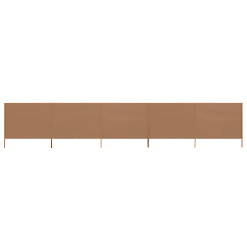vidaXL Wind Screen | Taupe | Non-woven fabric, Wood | Large | Foldable 1