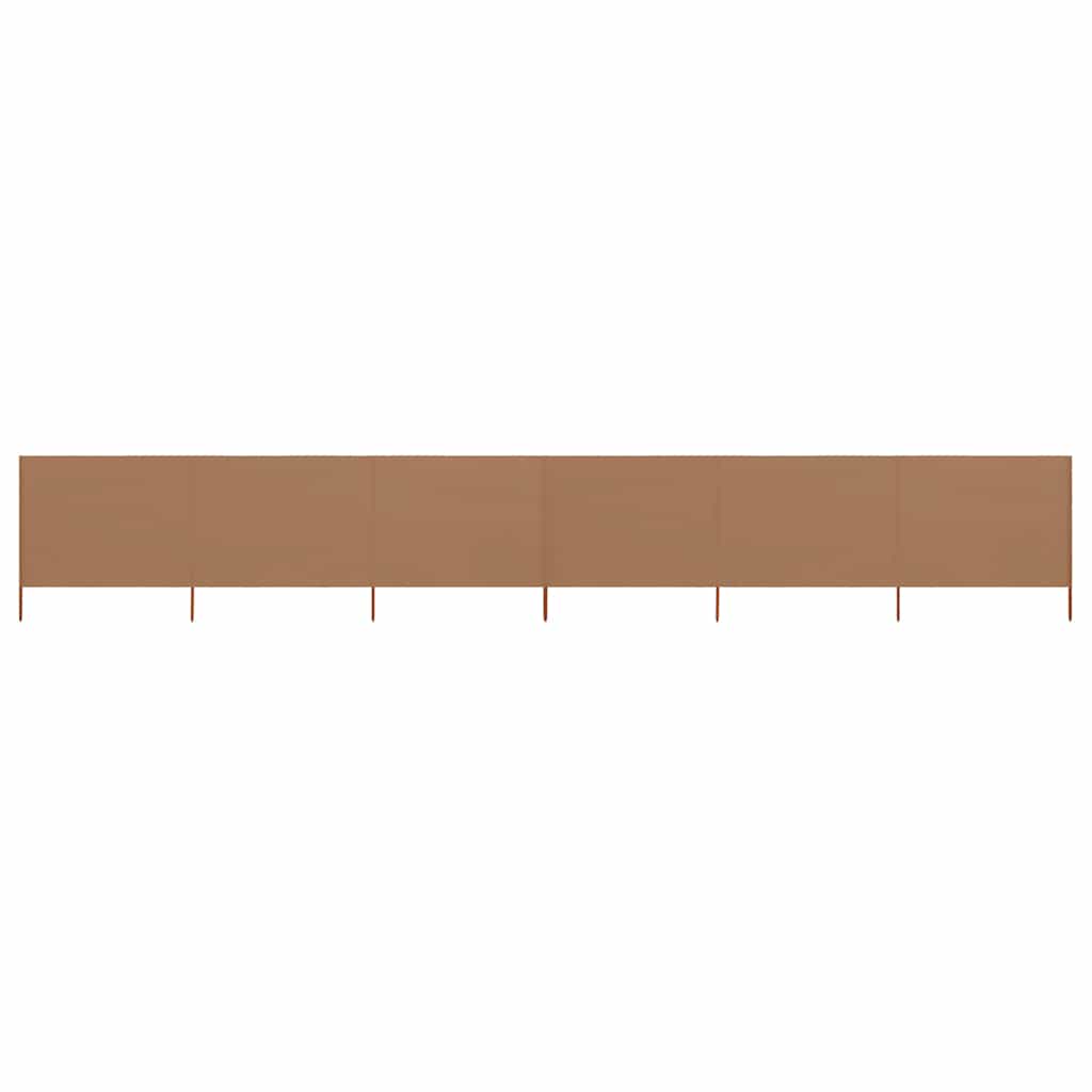 vidaXL Wind Screen | Taupe | Non-woven fabric, Wood | Large | Foldable 1