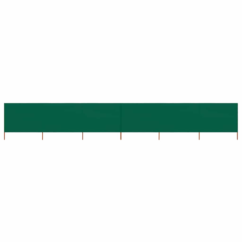 6-panel Wind Screen Fabric 800x160 cm Drop 160 cm Width 800 cm Green