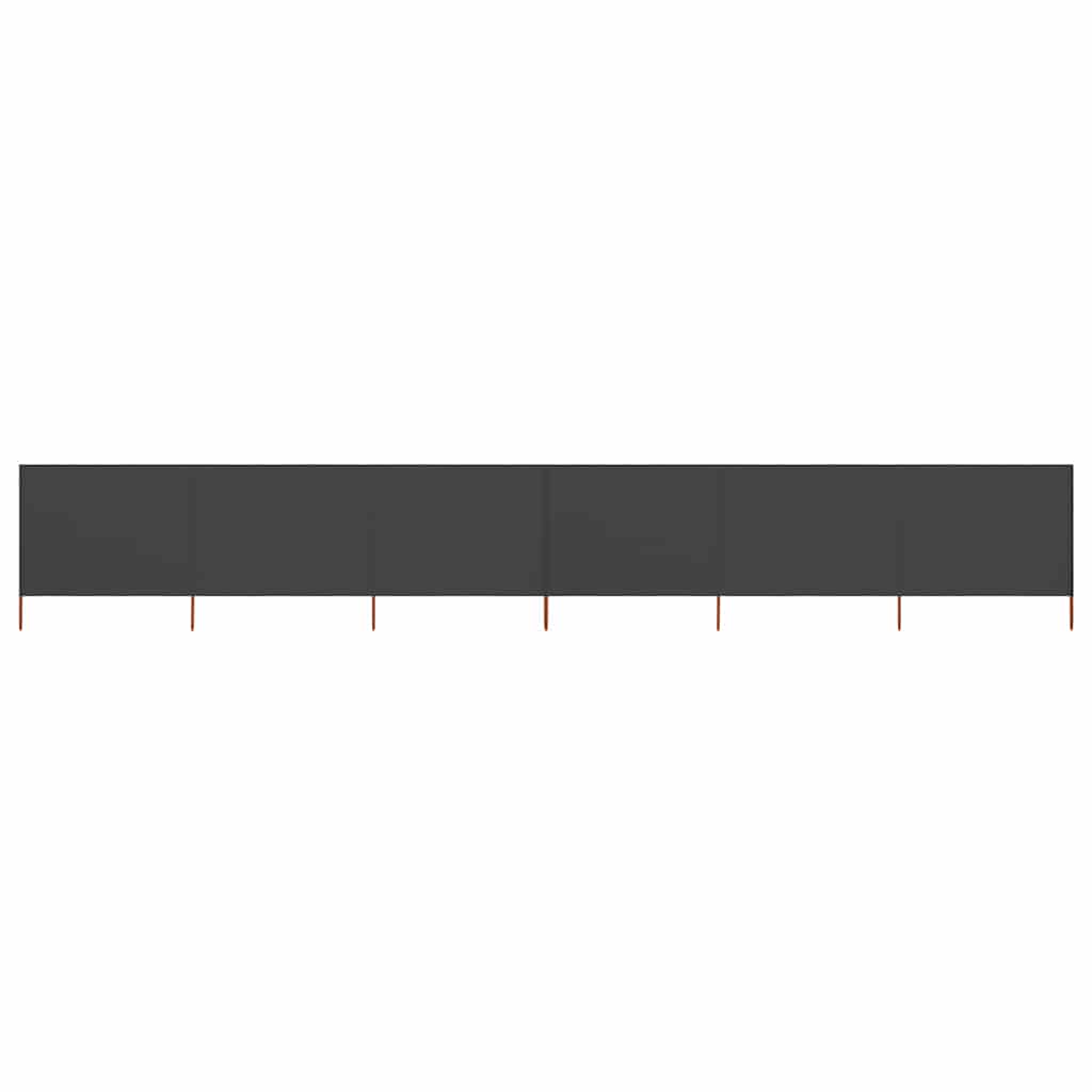 6-panel Wind Screen Fabric 800x160 cm Drop 160 cm Width 800 cm Anthracite