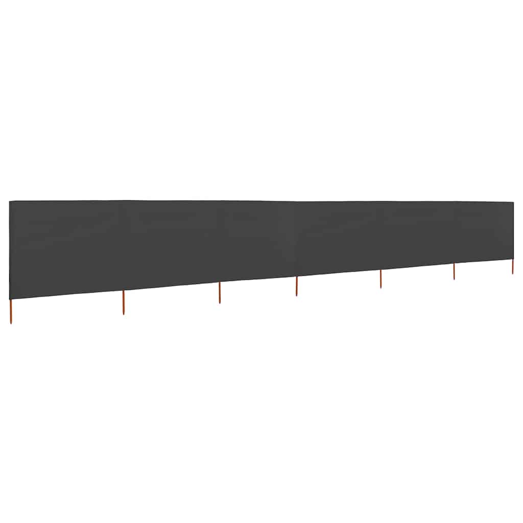 6-panel Wind Screen Fabric 800x160 cm Drop 160 cm Width 800 cm Anthracite