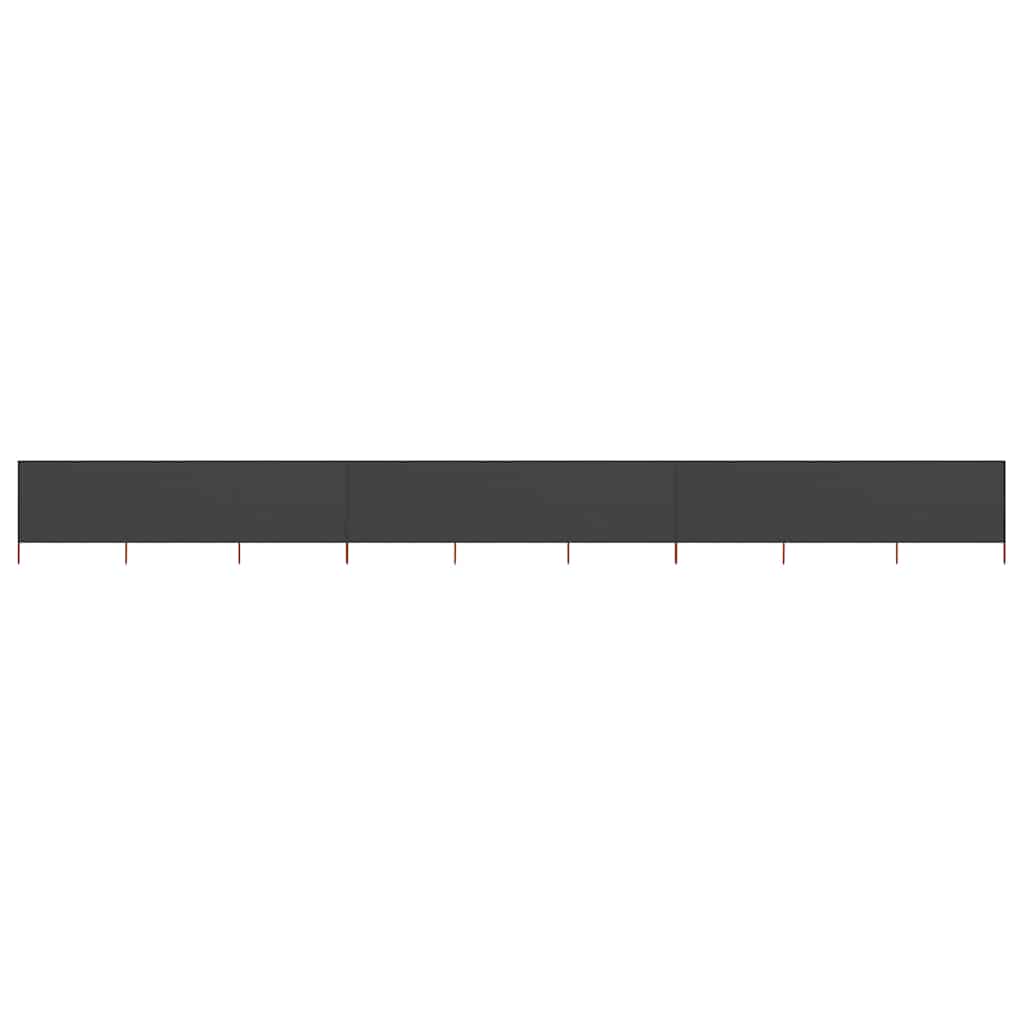vidaXL Wind Screen | Anthracite | Non-woven fabric, wood | 1200 cm x 80 cm 1