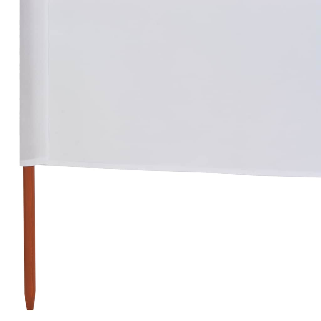 vidaXL 9-panel Wind Screen Fabric 1200x160 cm Sand White 5