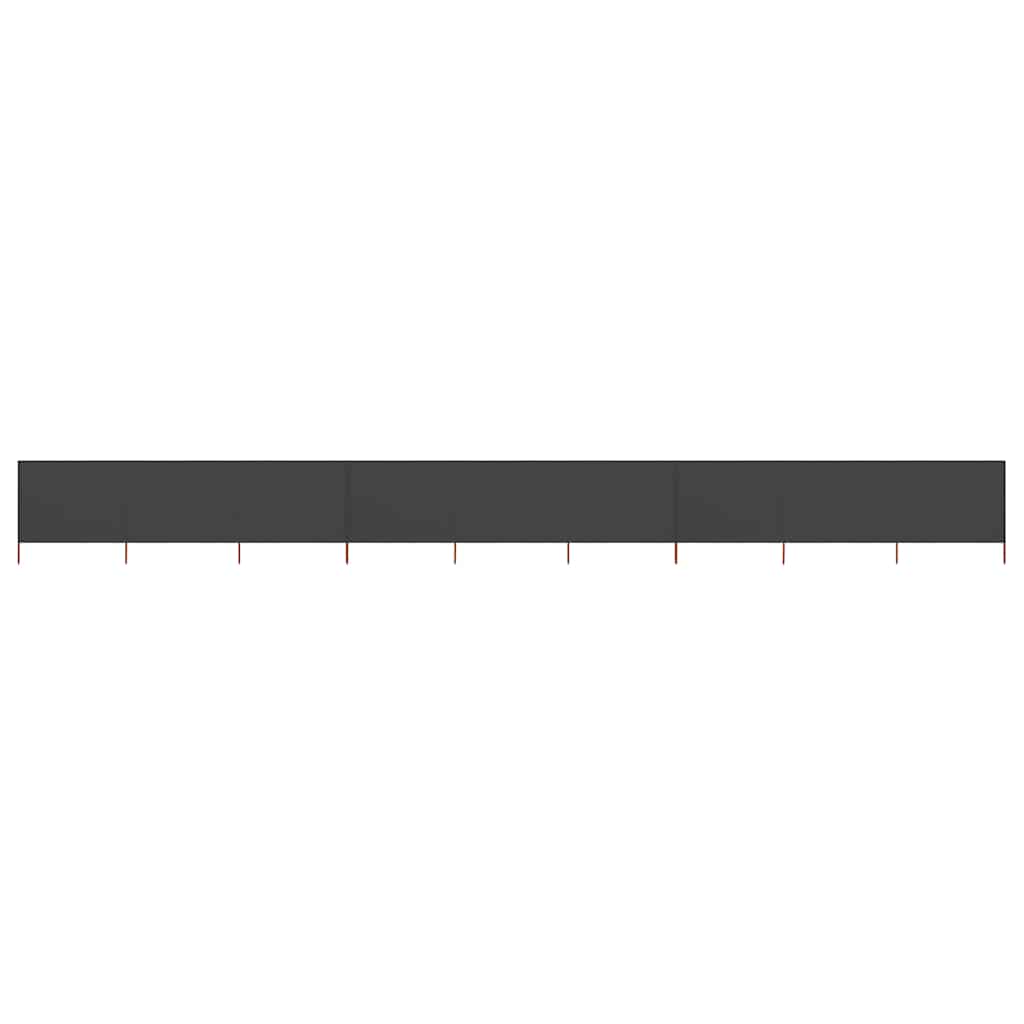 vidaXL 9-panel Wind Screen Fabric 1200x160 cm Anthracite 1