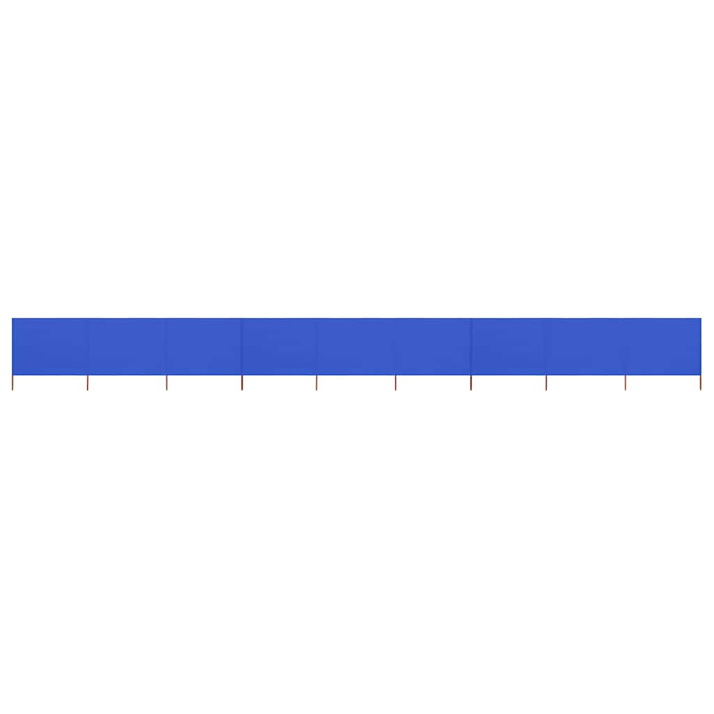 vidaXL 9-panel Wind Screen Fabric 1200x160 cm Azure Blue 1