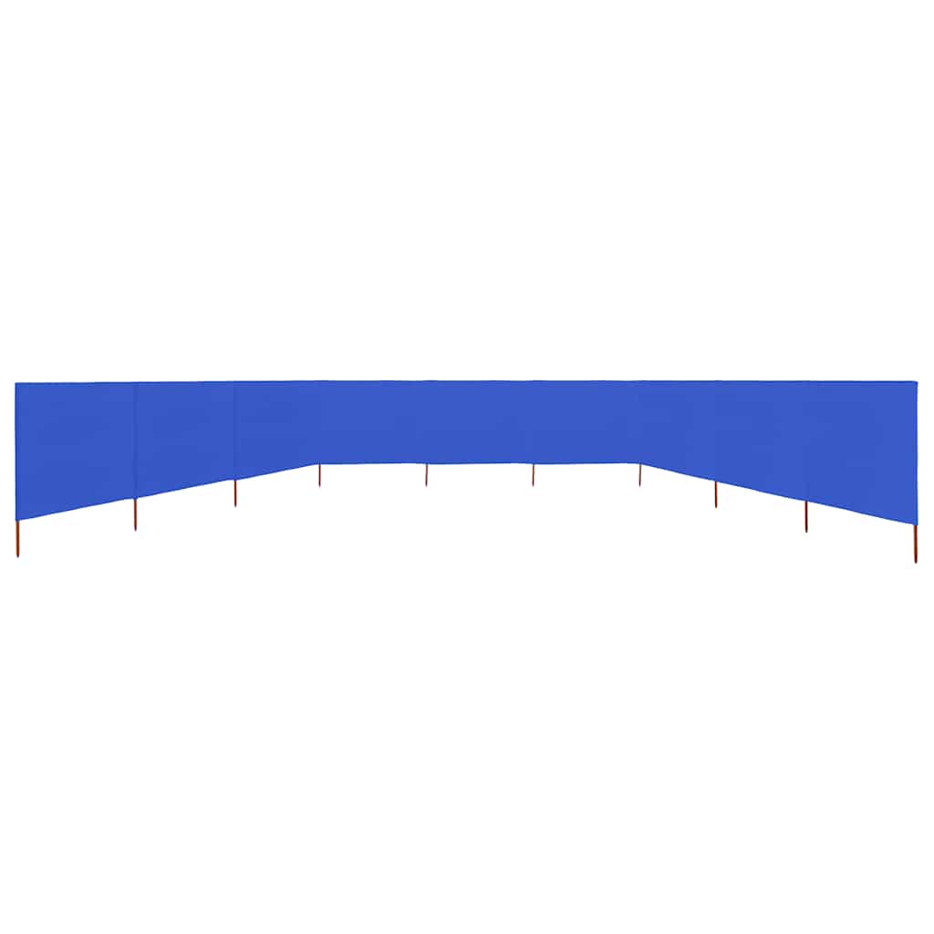 vidaXL 9-panel Wind Screen Fabric 1200x160 cm Azure Blue 3