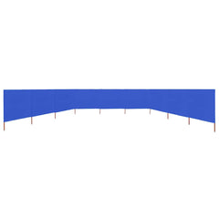 vidaXL 9-panel Wind Screen Fabric 1200x160 cm Azure Blue 3