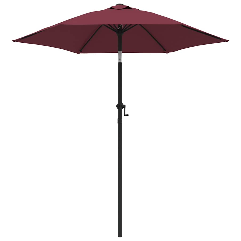 Parasol 200x224 cm Aluminium Burgundy