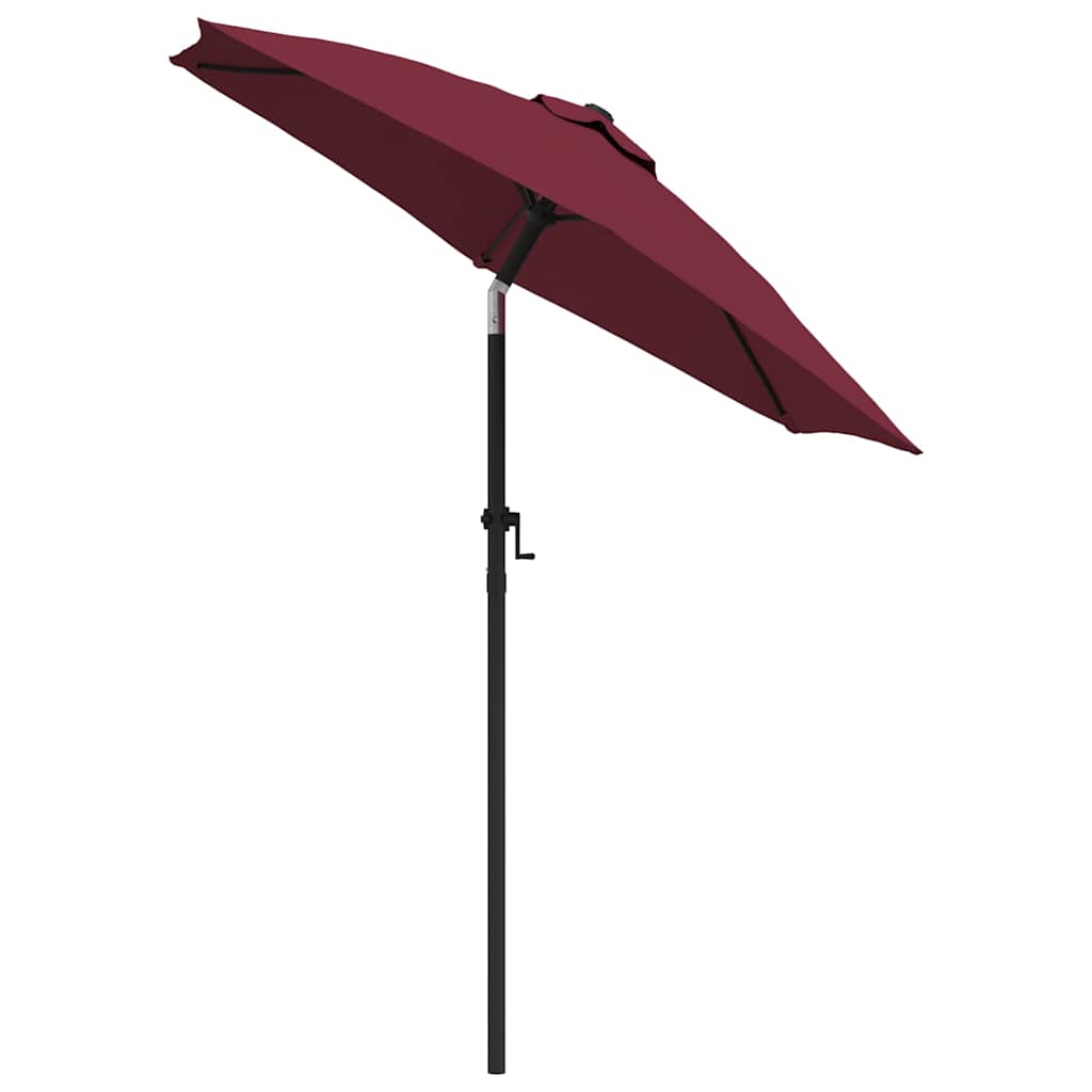 Parasol 200x224 cm Aluminium Burgundy