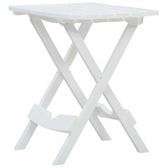 vidaXL Folding Garden Table | White | Polypropylene (PP) | Foldable 2