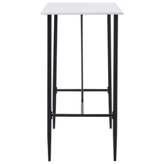 vidaXL Bar Table White 120x60x110 cm MDF 3