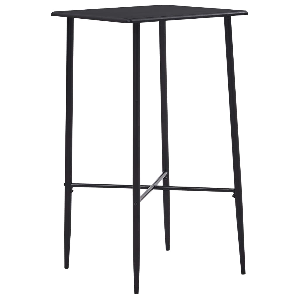 vidaXL Bar Table Black 60x60x111 cm MDF 1