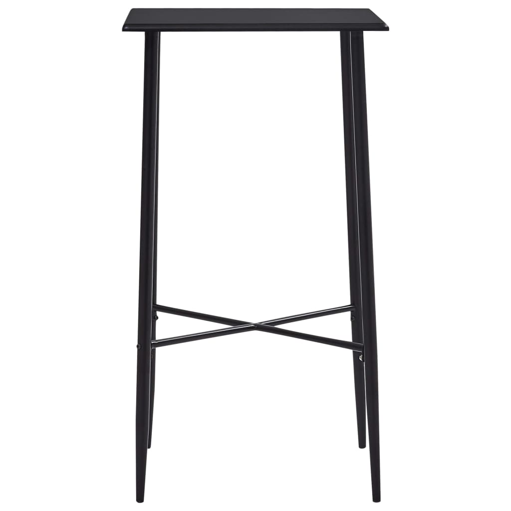 vidaXL Bar Table Black 60x60x111 cm MDF 2