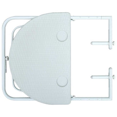 vidaXL Balcony Table | White | Plastic | Small | Foldable | Balcony Table 6