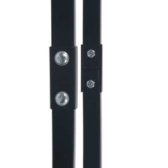 vidaXL Firewood Rack Black 80x25x100 cm Steel 4