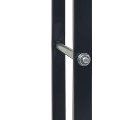 vidaXL Firewood Rack Black 80x25x100 cm Steel 5