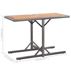 vidaXL Outdoor Table | Anthracite 5