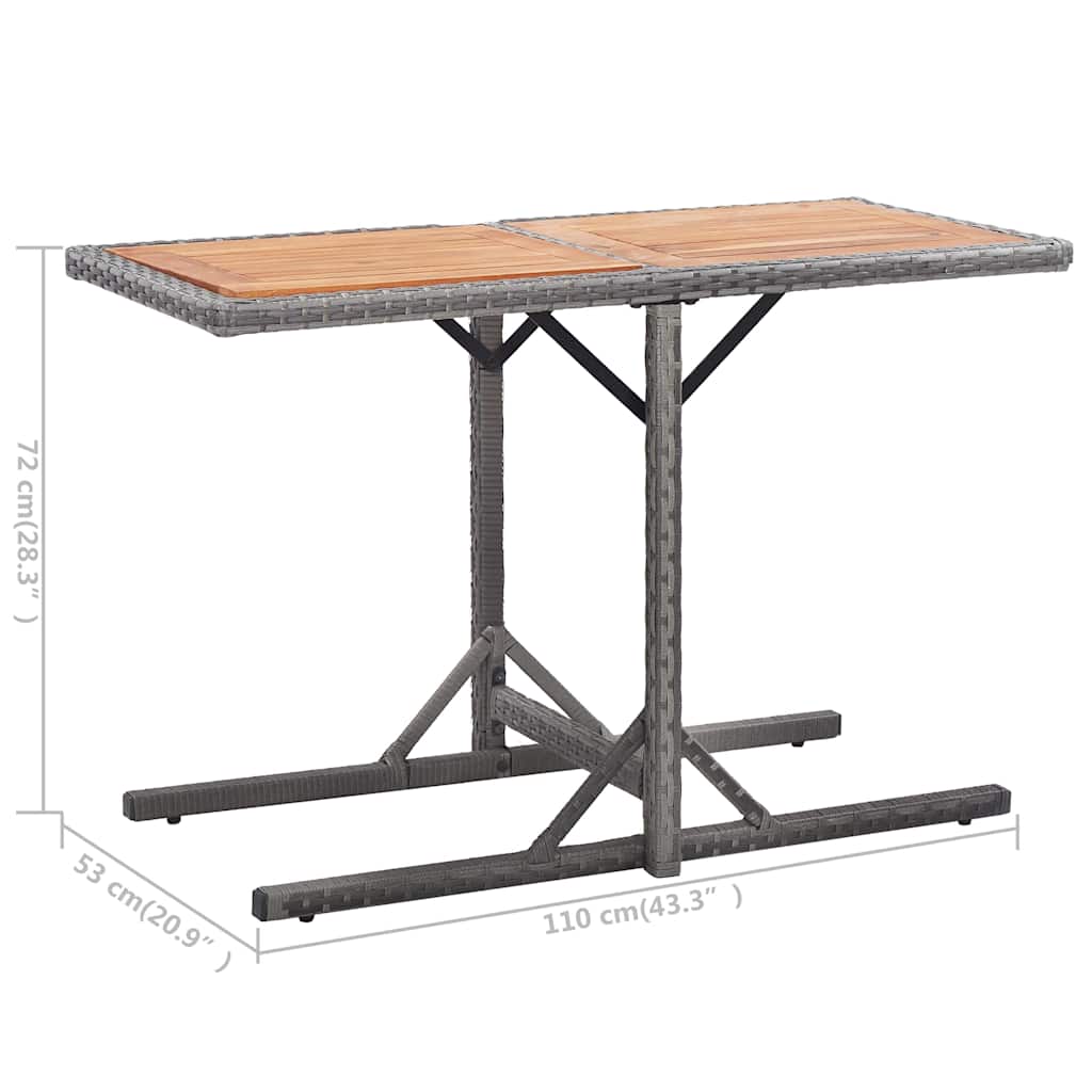 vidaXL Outdoor Table | Anthracite 5