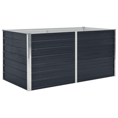 vidaXL Raised Garden Bed | Anthracite | Galvanised steel | 160x80x45 cm 2
