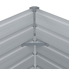 vidaXL Raised Garden Bed | Green | Galvanised steel | 160x80x45 cm | Tough 6