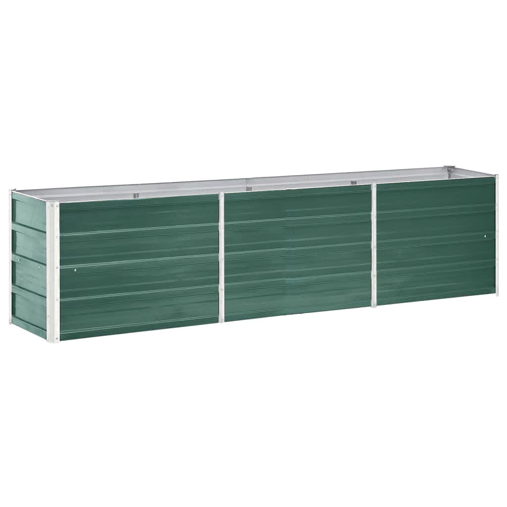 vidaXL Raised Bed | Green | Galvanised steel | Large | Raised Bed | Rectangular 2