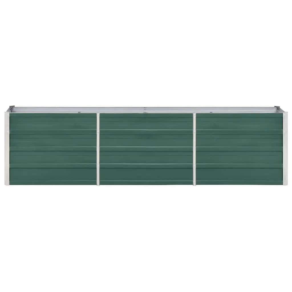 vidaXL Raised Bed | Green | Galvanised steel | Large | Raised Bed | Rectangular 4