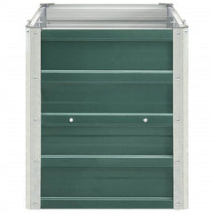 vidaXL Raised Bed | Green | Galvanised steel | Large | Raised Bed | Rectangular 5